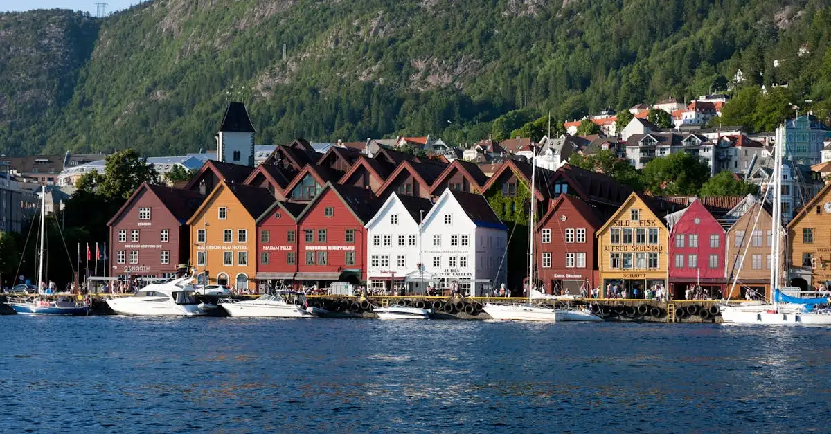 Dlaczego Bergen w Norwegii słynie z drewnianych domów?