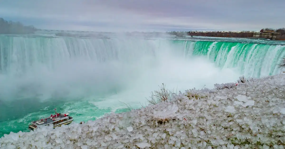 Która rzeka prowadzi do słynnych wodospadów Niagara?