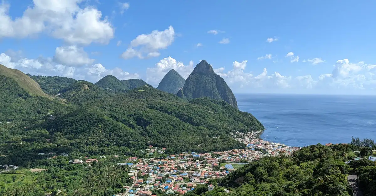 Jakie są trzy główne atrakcje na Saint Lucia?