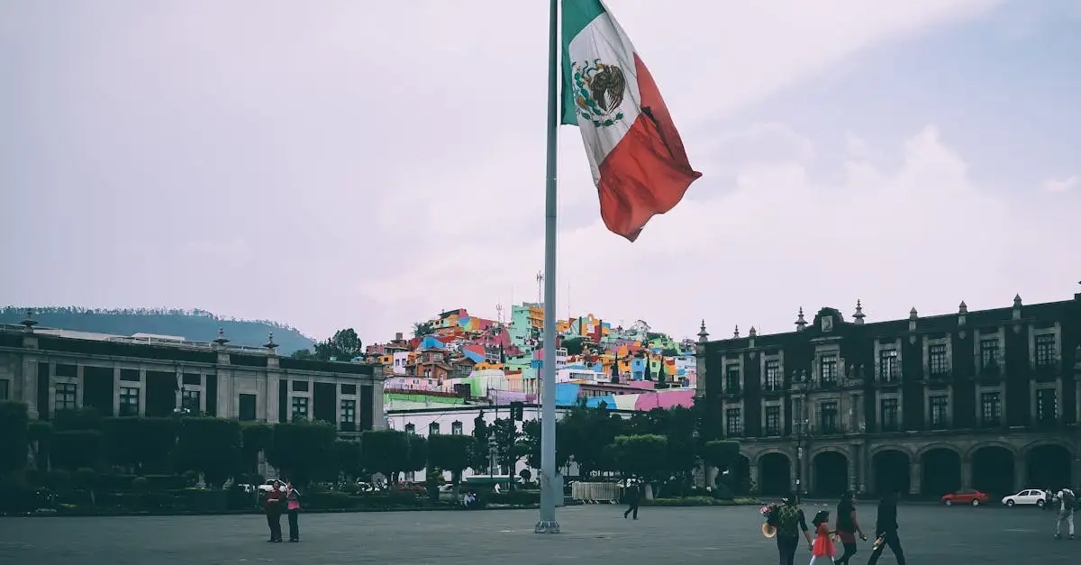 Co symbolizuje Tenochtitlán na fladze Meksyku?